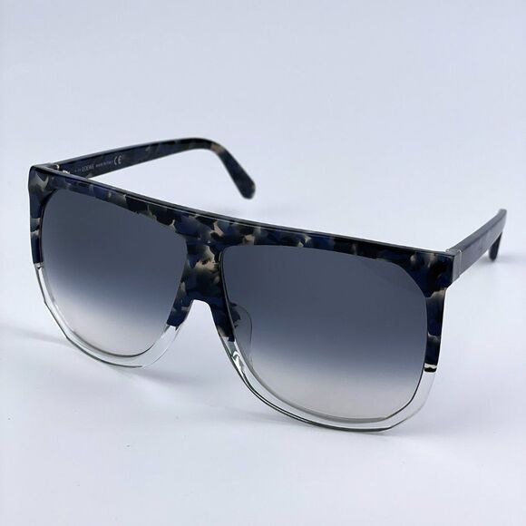 NEW Loewe LW40001F FILIPA 56B Shiny Havana Gradient Smoke Shield Women Sunglasse